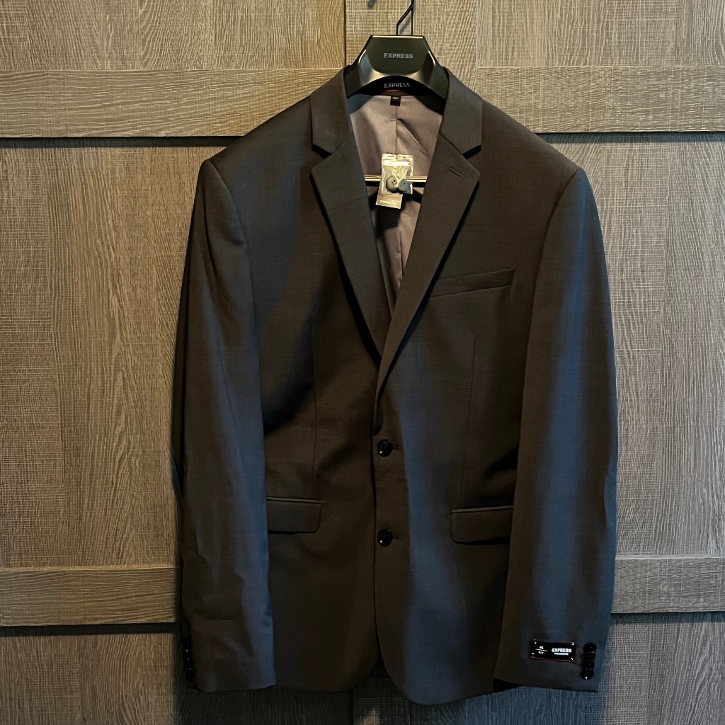 Mens Suit Jacket Black Size 40l